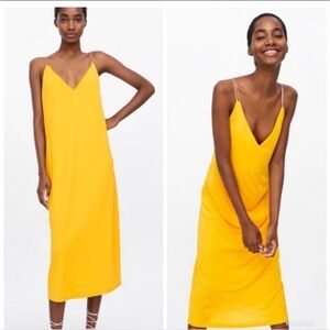 Zara Marigold Thin Strap Dress